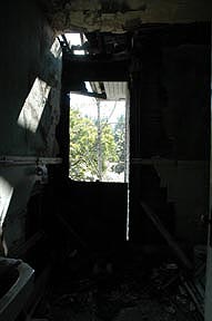 rotten wall and window