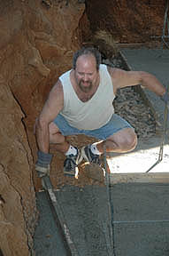 A little to the
                left