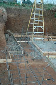 Fireplace
                footing