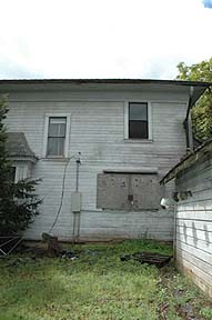 Entry
                way and Kitchen outside wall.