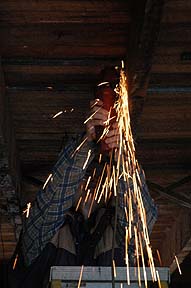 Meanwhile back at
                the grindstone...