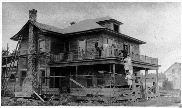 Original construction, circa 1907